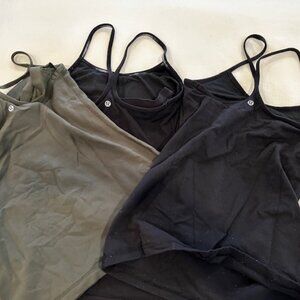 Three Lululemon tanks -size 6
